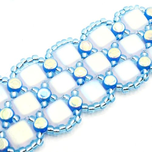 Kali Bracelet crystal turquoise bracelet making kit — DIY set with beads and instructions for creating handmade jewelry