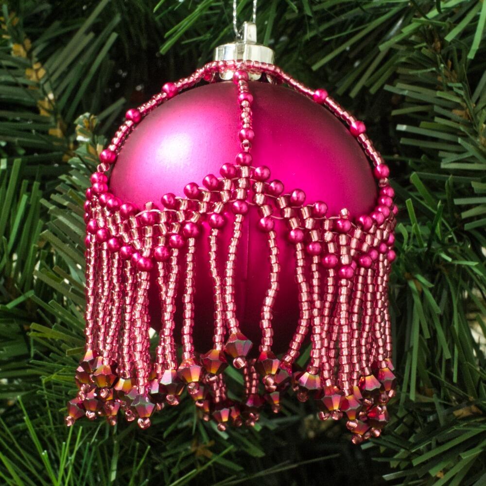 Yasmin Bauble Zoom 25/4 magenta jewelry making kit — DIY set with beads and instructions for creating handmade jewelry