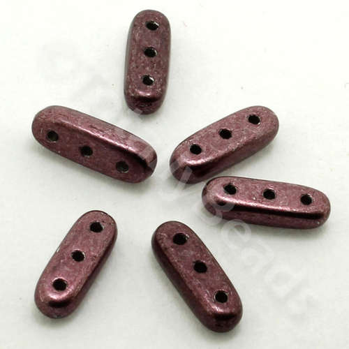 10mm Czech glass glass beads dusty cedar — pack of 30, high-quality two-hole beads ideal for jewelry making, bead weaving, and crafts