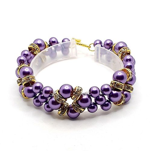 Adeline Bracelet Makes 2 wisteria bracelet making kit — DIY set with beads and instructions for creating handmade jewelry