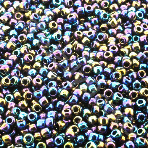 Toho Size 11 Seed Beads 10g - Metallic Rainbow Iris