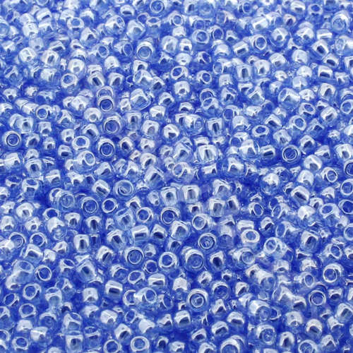 Toho Size 11 Seed Beads 10g - Trans Lustered Lt Sapphire