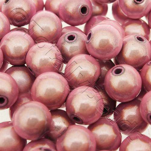 10mm Miracle acrylic round beads 10mm round light pink 40pcs — pack of 40, reflective 3D-effect beads ideal for jewelry making, crafts, a…