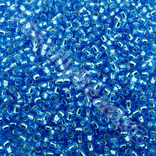 Toho Size 8 Seed Beads 10g - Silver Dark Aqua