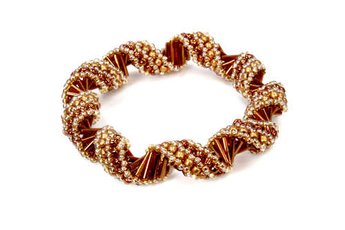 Russian Spiral 3 Bracelet Bead Pack african sunset bracelet making kit — DIY set with beads and instructions for creating handmade jewelry
