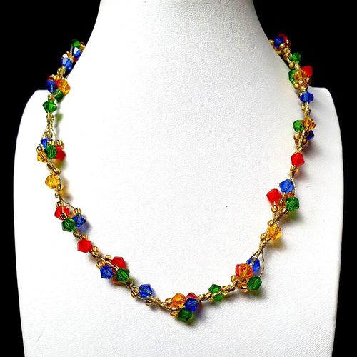 Helen Twist Necklaces rainbow necklace making kit — DIY set with beads and instructions for creating handmade jewelry