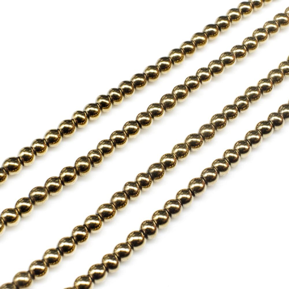 3mm hematite beads — for jewelry making, crafting, and beadwork projects