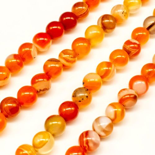 6mm resin druzy bead round 6mm orange 15" inch — sparkling cabochon-style stone ideal for jewelry making, pendants, and craft designs