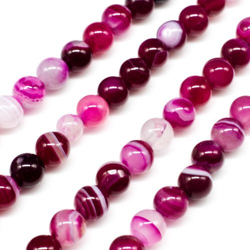6mm resin druzy bead round 6mm fuschia 15" inch — sparkling cabochon-style stone ideal for jewelry making, pendants, and craft designs