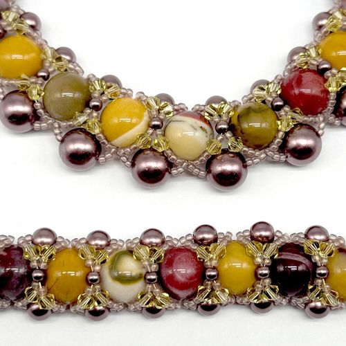 Premium Hugs & Kisses Jewellery Set mookaite jewelry making kit — DIY set with beads and instructions for creating handmade jewelry