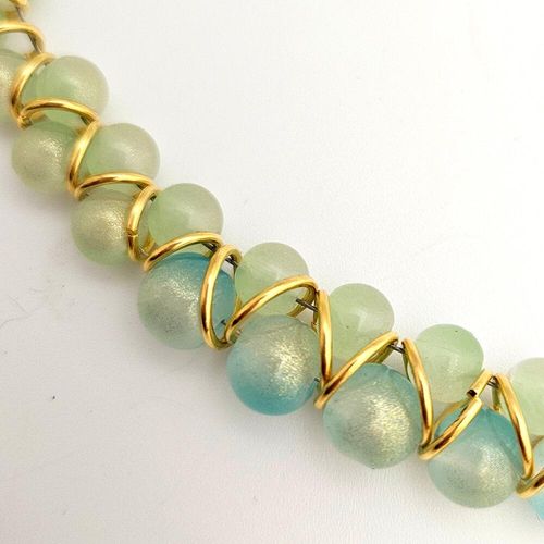 Goddess Jewellery lime & aqua jewelry making kit — DIY set with beads and instructions for creating handmade jewelry