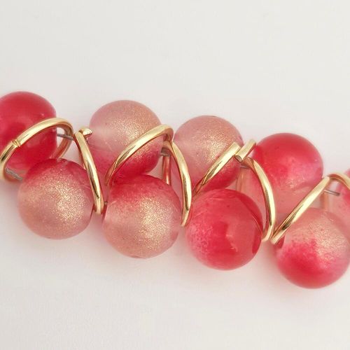 Goddess Jewellery red & lilac jewelry making kit — DIY set with beads and instructions for creating handmade jewelry