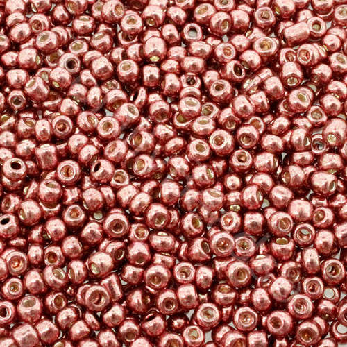 Seed Beads Metallic Red - Size 8 100g