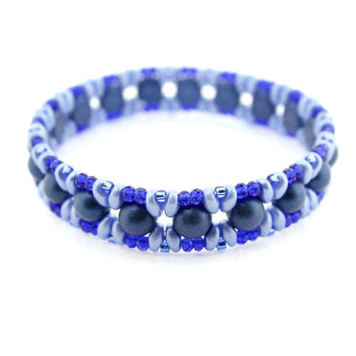 Caroline Bracelet Bundle baby blue bracelet making kit — DIY set with beads and instructions for creating handmade jewelry