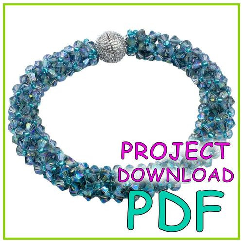 Crystal Bicone Bangle PDF Download for jewellery making