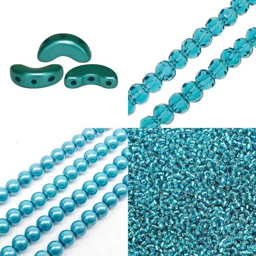 BC24 WK25 Triple Spiral Arcos Jewellery Turquoise 4mm for jewellery making