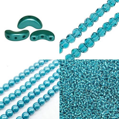 BC24 WK25 Triple Spiral Arcos Jewellery Turquoise 4mm for jewellery making