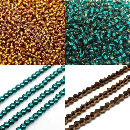BC24 WK27 Double Mod Raw Bracelet Bronze 4mm for jewellery making
