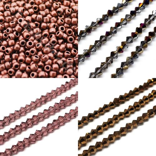 BC WK 29 Double Raw Bracelet Red Bronze 4mm for jewellery making