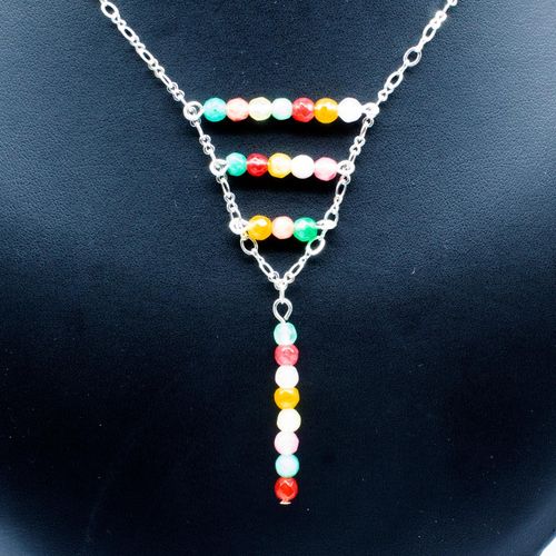Juliana Jade Necklaces Makes 3 tutti fruiti necklace making kit — DIY set with beads and instructions for creating handmade jewelry
