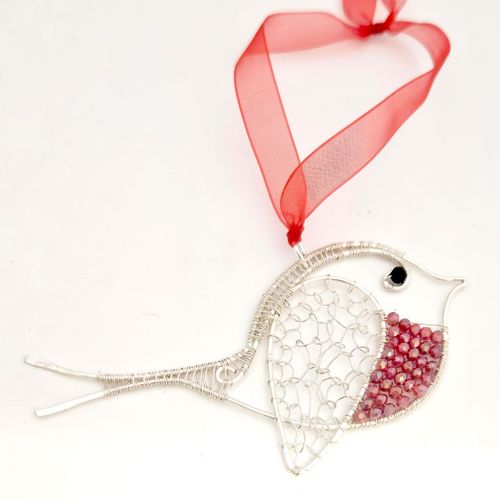 BC24 WK46 Christmas Wire Robin 2mm for jewellery making