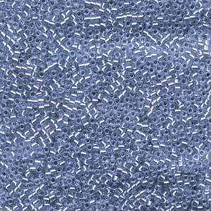 size 11 Miyuki Delica seed beads silver lined azure db1210 5g — 5g pack, premium Japanese cylinder beads perfect for bead weaving, embroi…