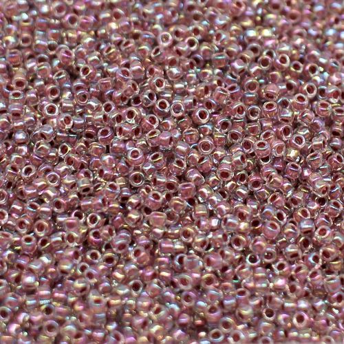 Toho Size 15 Seed Beads 10g Inside Crystal Strawberry 3mm for jewellery making