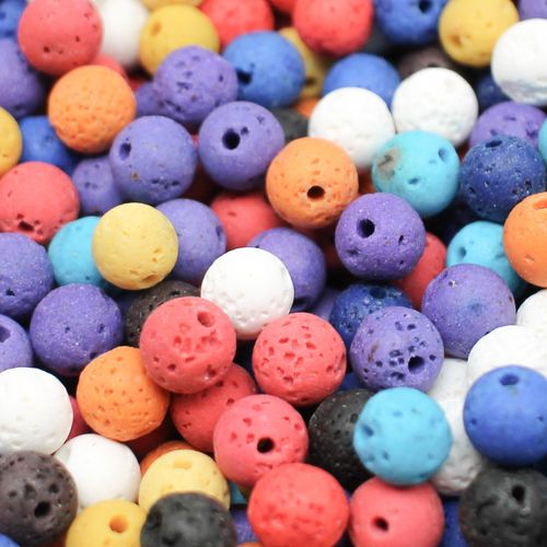 8mm resin druzy bead round mixed 45pcs — sparkling cabochon-style stone ideal for jewelry making, pendants, and craft designs