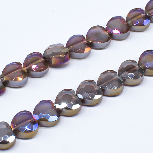 8mm crystal beads milky amethyst, pack of 50 — faceted for jewelry making and beadwork
