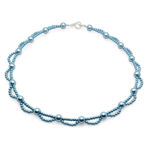 Dolores Pearl Necklace iceberg necklace making kit — DIY set with beads and instructions for creating handmade jewelry