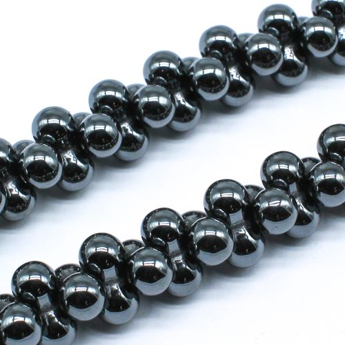 12x6mm hematite beads — for jewelry making, crafting, and beadwork projects