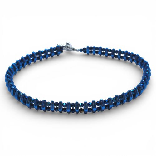 Diamond Crystal Bracelets Metallic Blue for jewellery making