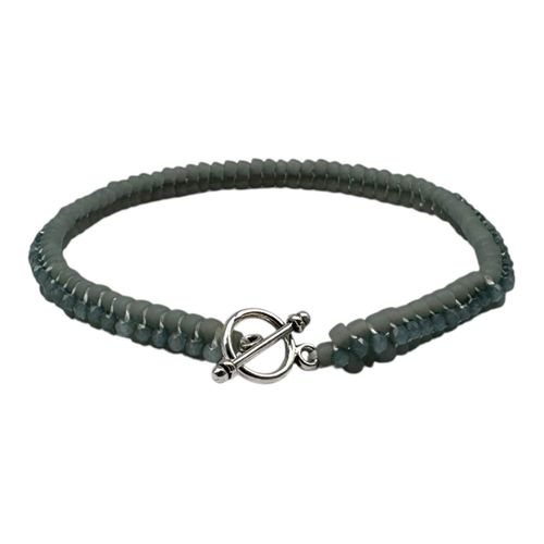 Alyssa Microcrystal Bracelet Kit Makes 3 Pastel Grey for jewellery making