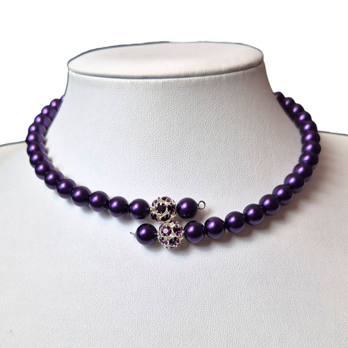 Shona Wrap Necklace Purple Velet for jewellery making