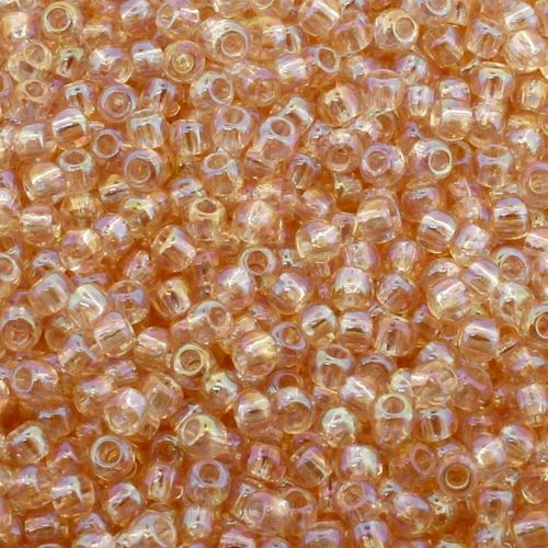 Toho Size 11 Seed Beads 10g Trans Rainbow Rosaline 6mm for jewellery making