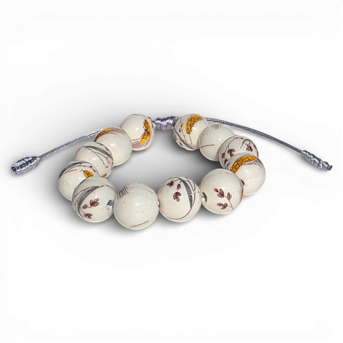 Porcelin Woven Bracelet Harvest 5mm for jewellery making