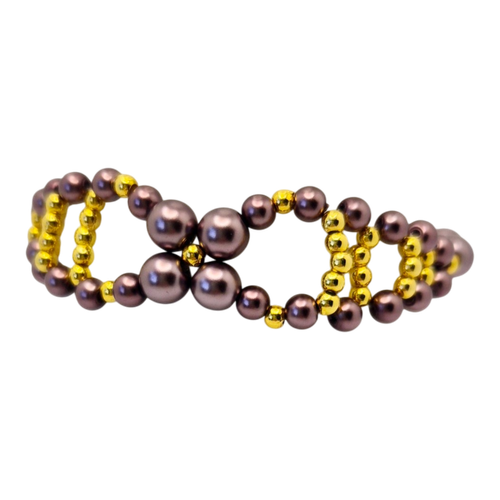 Norma Bracelet x4 Mahogany Rose 4mm for jewellery making