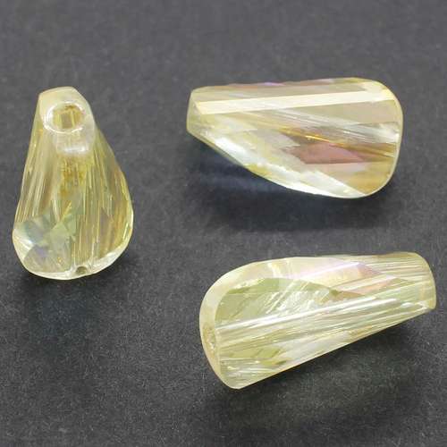 8mm crystal beads lemon, pack of 10 — faceted for jewelry making and beadwork