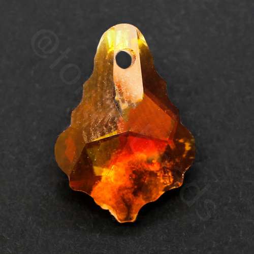 16mm crystal beads amber rainbow — faceted for jewelry making and beadwork