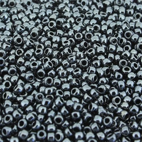 Toho Size 8 Seed Beads 10g - Metallic Hematite