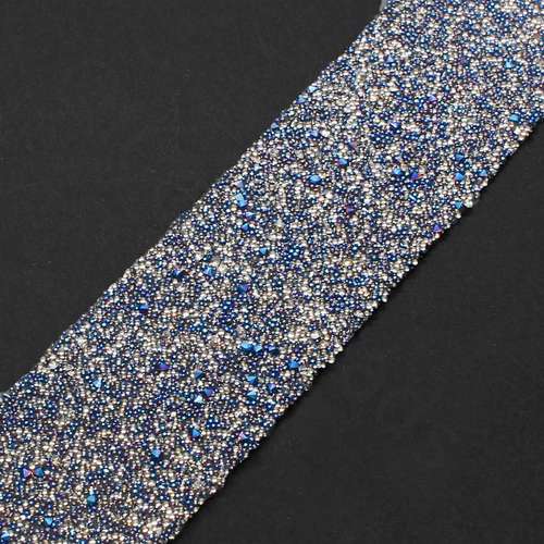 Sparkle Ribbon 28mm - Blue Stardust