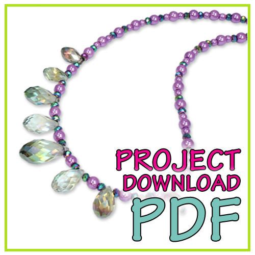 Crystal Drop Necklace - Download Instructions