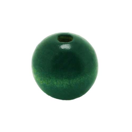 Wooden Bead - Round 20mm Teal 10pcs