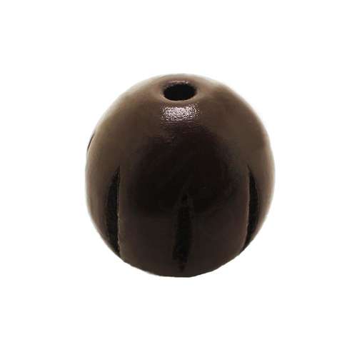 Wooden Bead - Round 24mm Brown