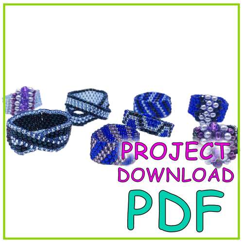 1Peyote Stitch Rings - Download Instructions
