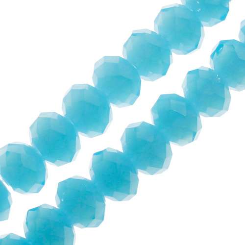 10mm crystal beads baby blue, pack of 30 — faceted for jewelry making and beadwork