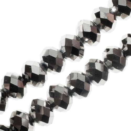 10mm crystal beads silver plate, pack of 30 — plated finish, ideal for jewelry making and beadwork