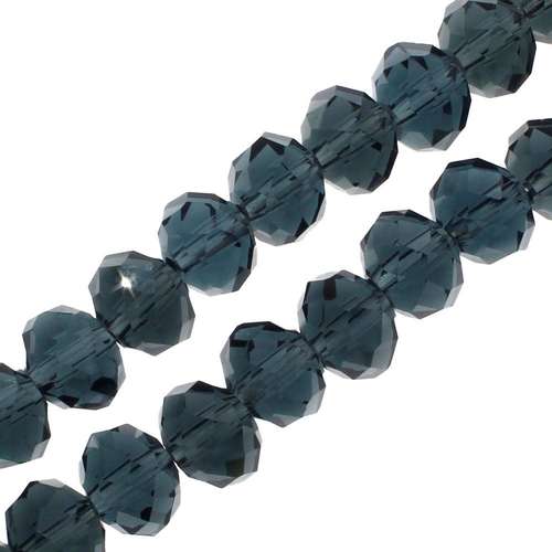 8mm crystal beads sapphire blue, pack of 70 — faceted for jewelry making and beadwork