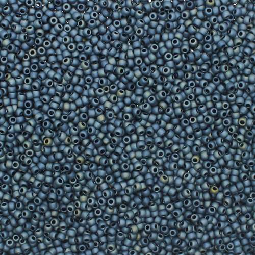 Toho Size 11 Seed Beads 10g - Matt Gun Metal