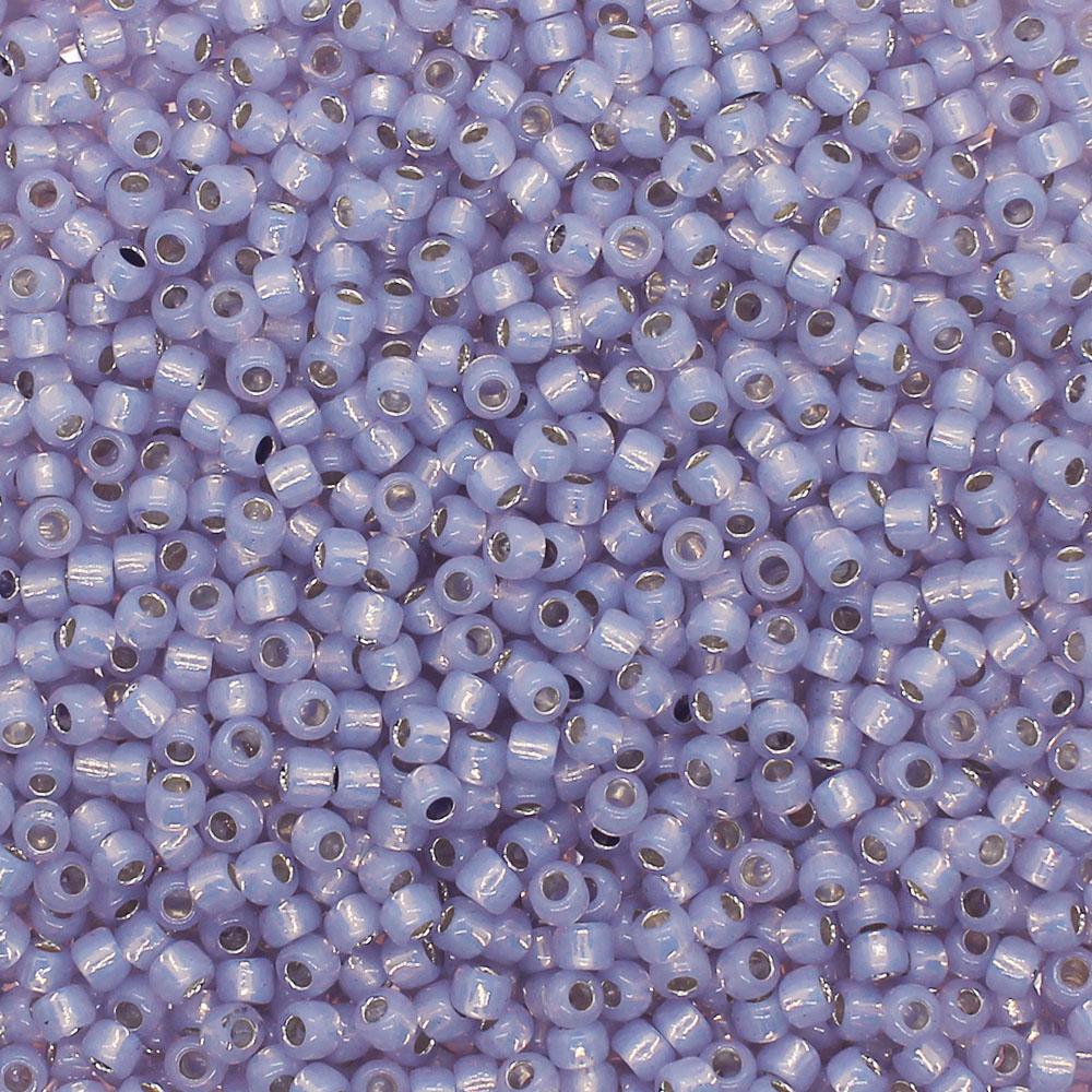 Toho Size 8 Seed Beads 10g - Silver Milky Alexandrite